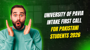 University of Pavia intake first call for Pakistani Students 2026