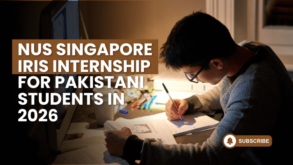 NUS Singapore IRIS Internship for Pakistani Students in 2026