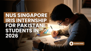NUS Singapore IRIS Internship for Pakistani Students in 2026